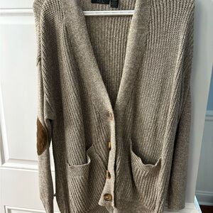 LAST WEEK Women's Beige Cardigan Sweater